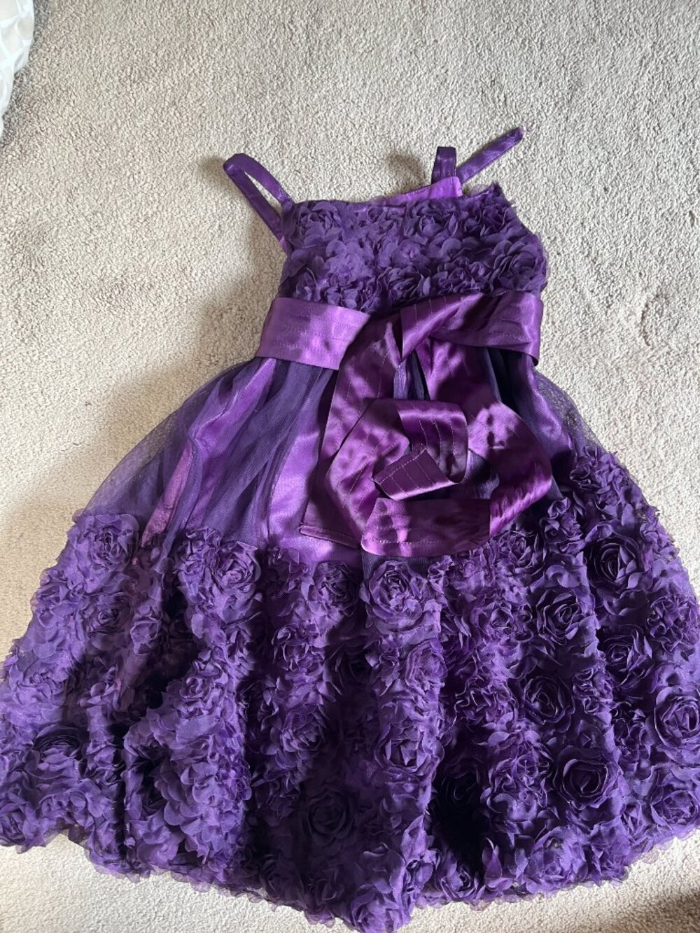 Bonnie Jean Purple Party Dress Size 6 - Picture 2 of 12